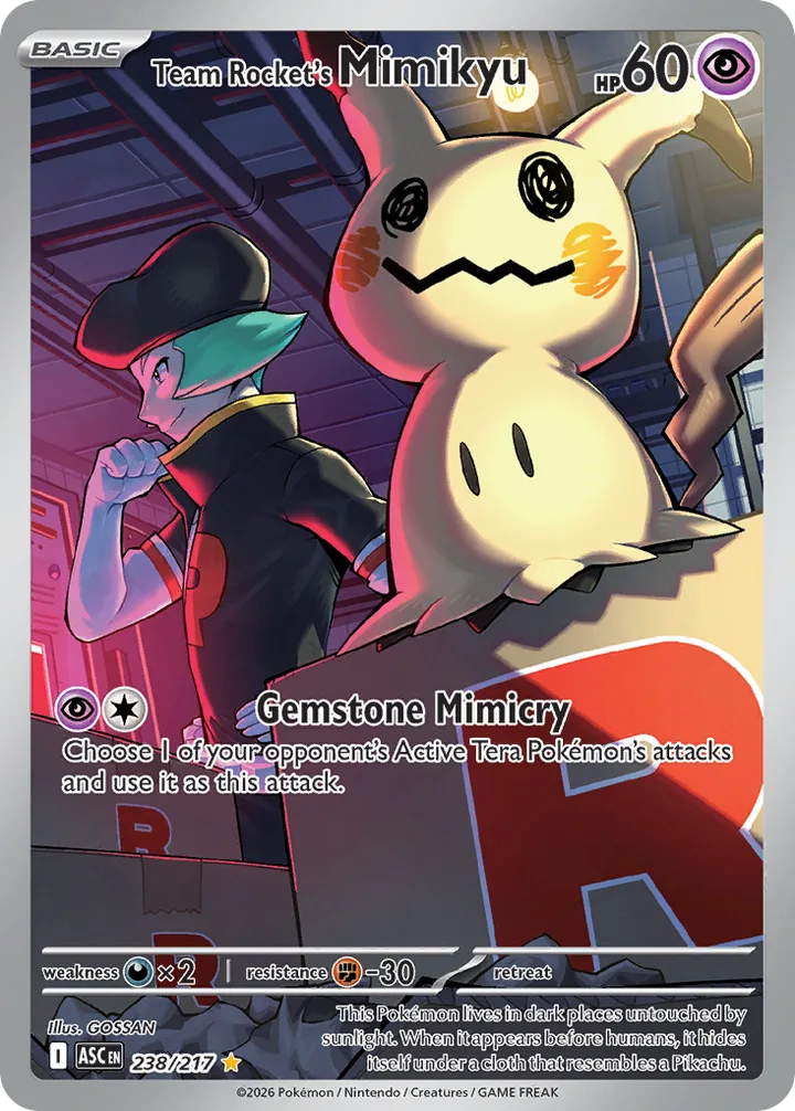 Team Rocket’s Mimikyu, Ascended Heroes 238/217