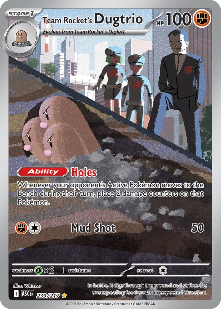 Team Rocket’s Dugtrio, Ascended Heroes 239/217