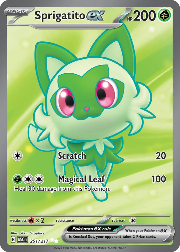 Sprigatito ex, Ascended Heroes 251/217