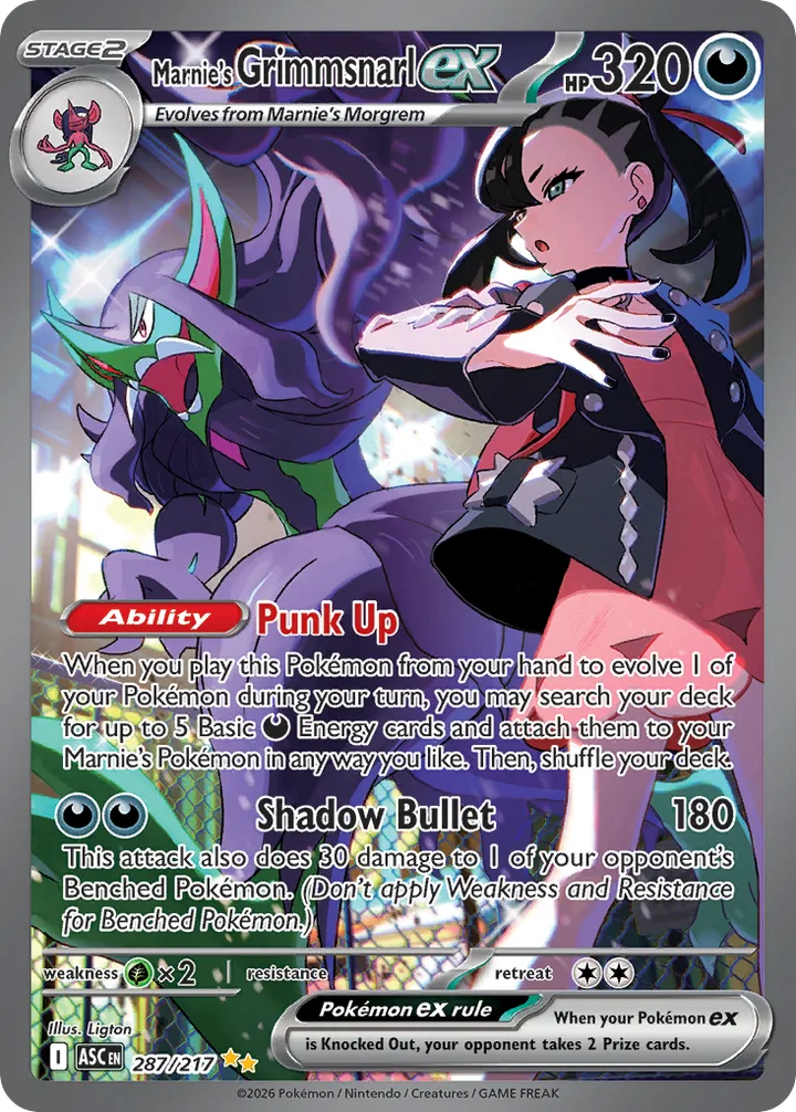 Marnie’s Grimmsnarl ex, Ascended Heroes 287/217