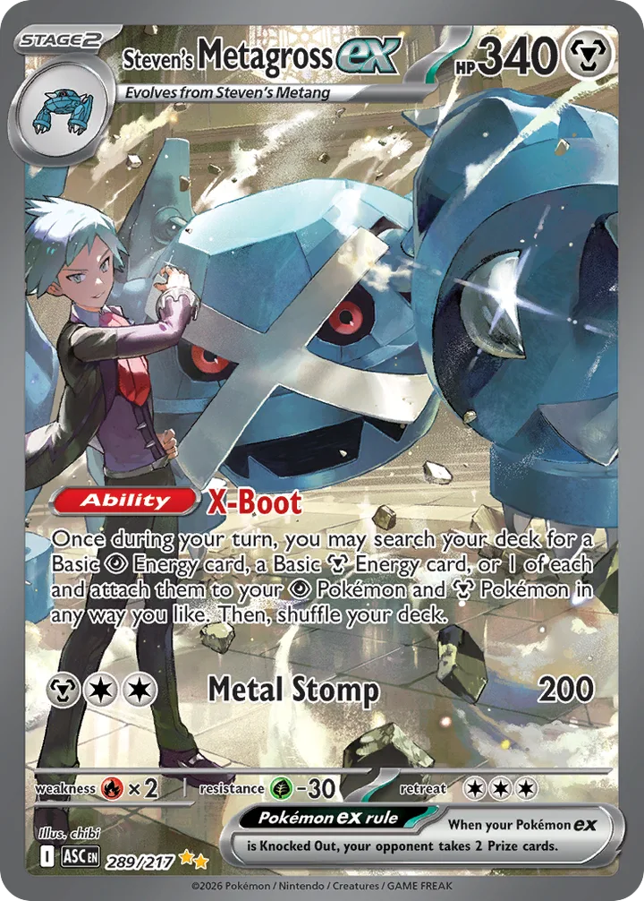 Steven’s Metagross ex, Ascended Heroes 289/217
