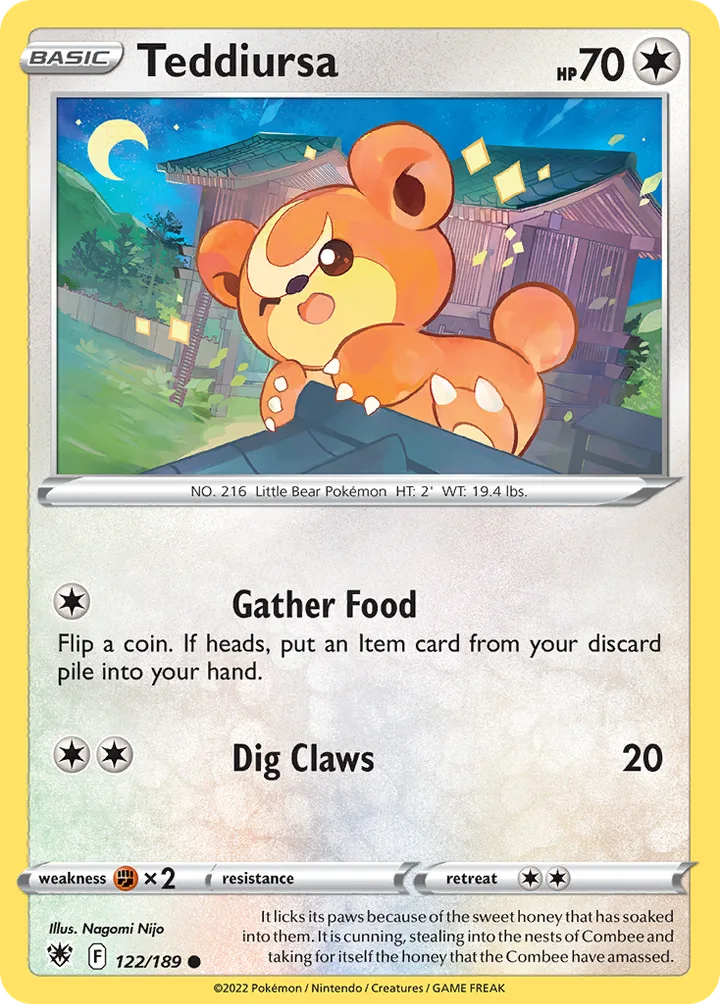 Teddiursa, Astral Radiance 122/189