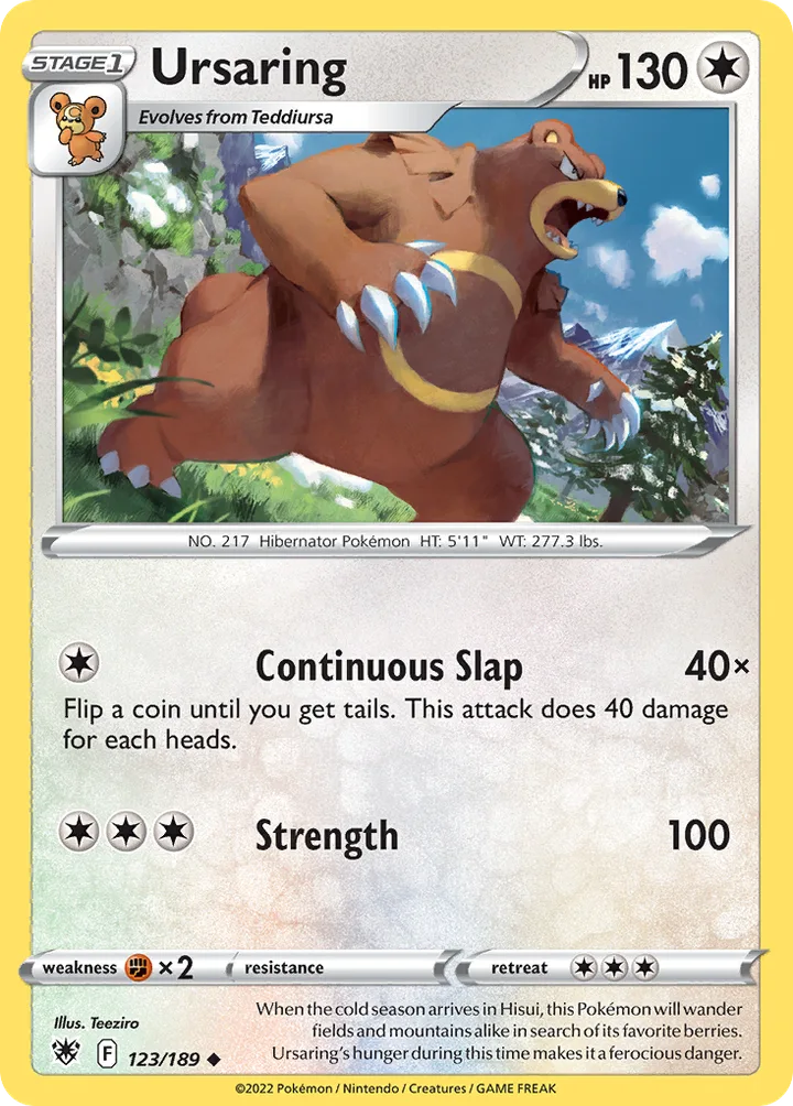 Ursaring, Astral Radiance 123/189