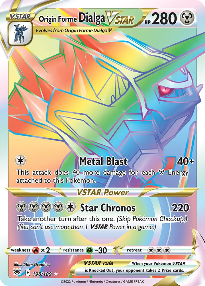 Origin Forme Dialga VSTAR, Astral Radiance 198/189