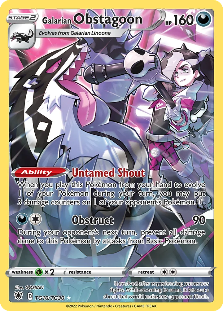 Galarian Obstagoon, Astral Radiance TG10/TG30
