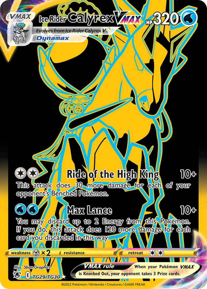 Ice Rider Calyrex VMAX, Astral Radiance TG29/TG30