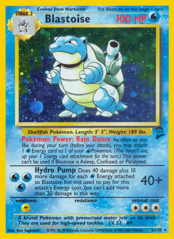 Blastoise, Base Set 2 2/130