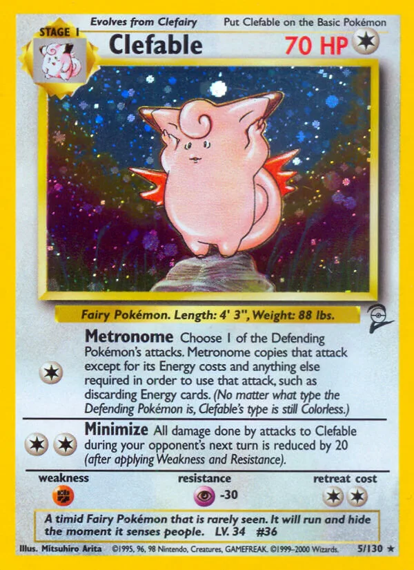 Clefable, Base Set 2 5/130