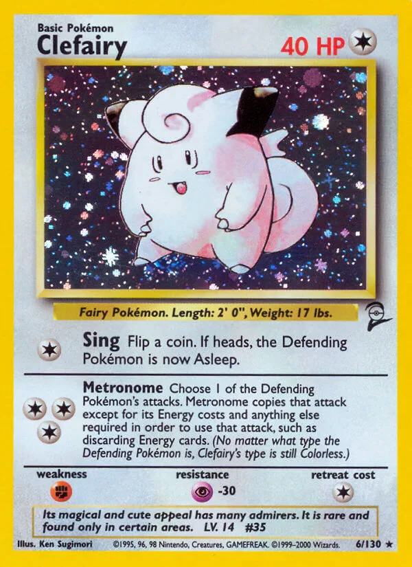 Clefairy, Base Set 2 6/130