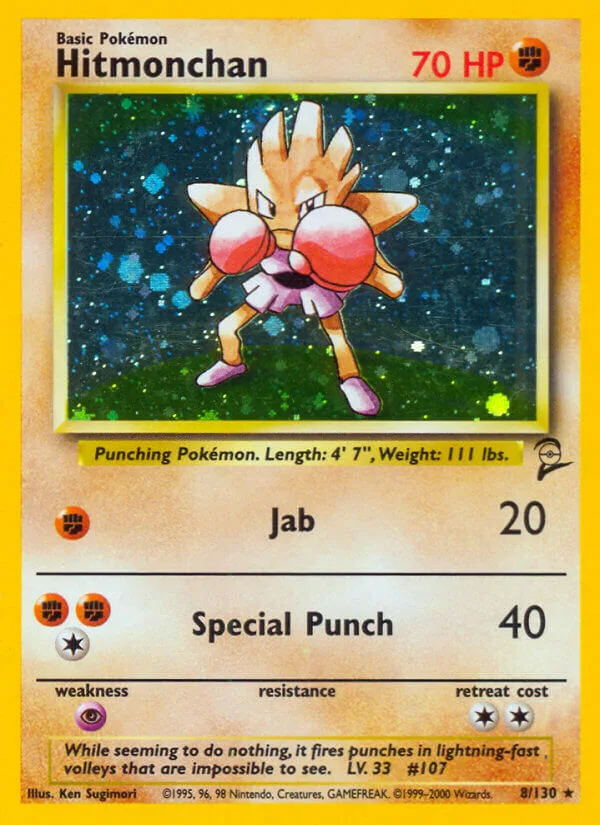 Hitmonchan, Base Set 2 8/130