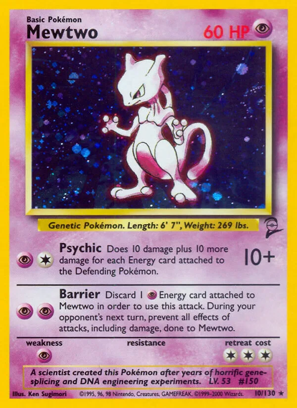 Mewtwo, Base Set 2 10/130
