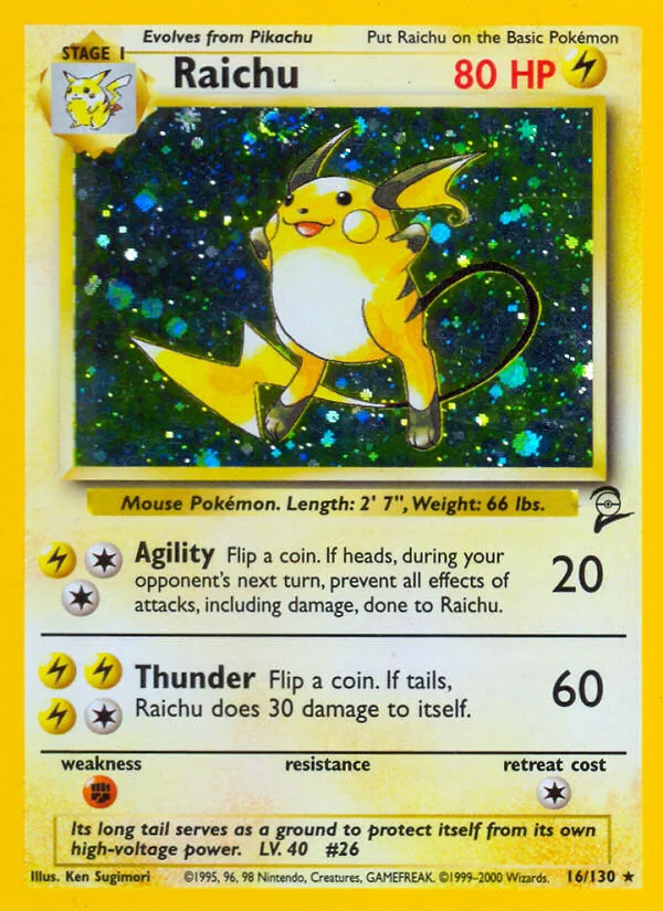 Raichu, Base Set 2 16/130