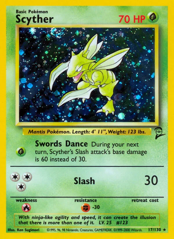 Scyther, Base Set 2 17/130