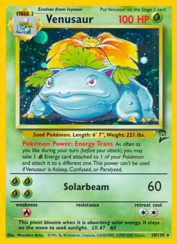 Venusaur, Base Set 2 18/130