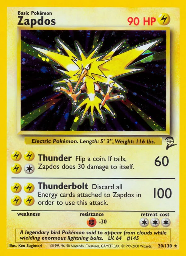 Zapdos, Base Set 2 20/130