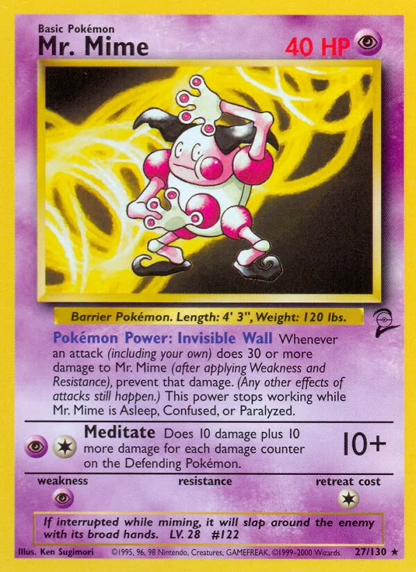 Mr. Mime, Base Set 2 27/130