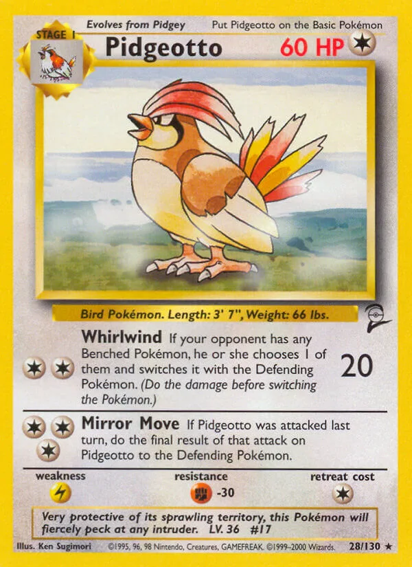 Pidgeotto, Base Set 2 28/130