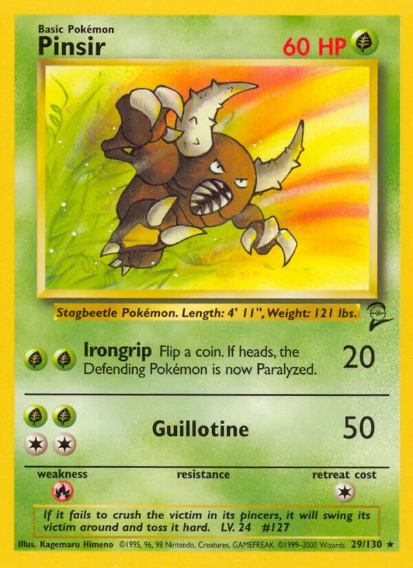 Pinsir, Base Set 2 29/130