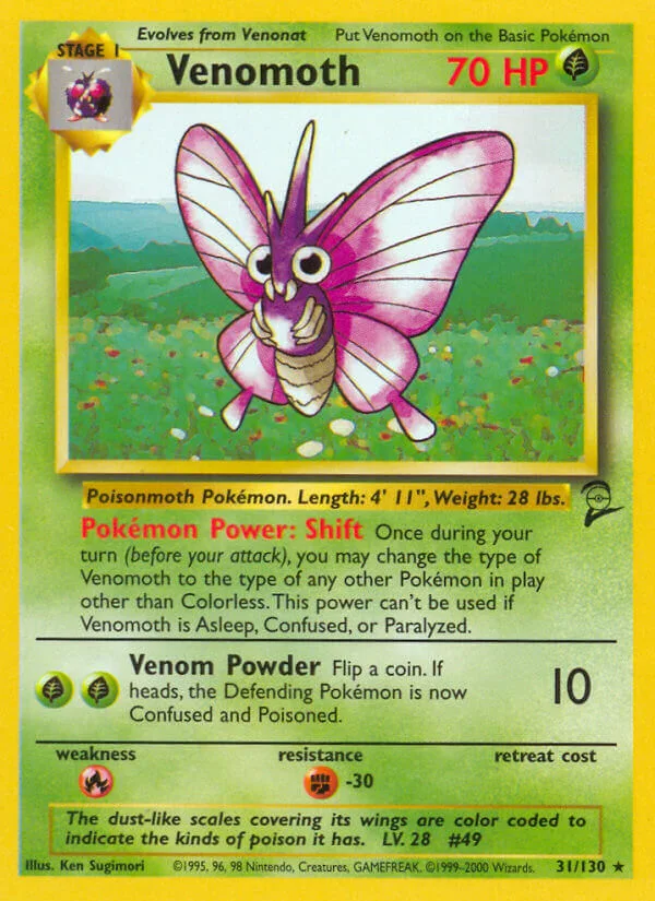 Venomoth, Base Set 2 31/130