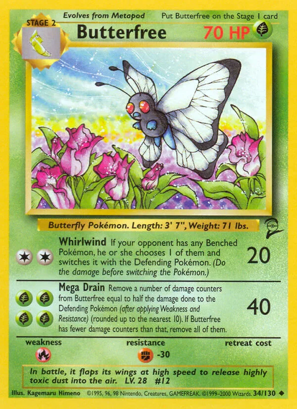 Butterfree, Base Set 2 34/130
