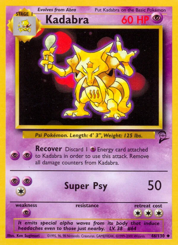 Kadabra, Base Set 2 46/130