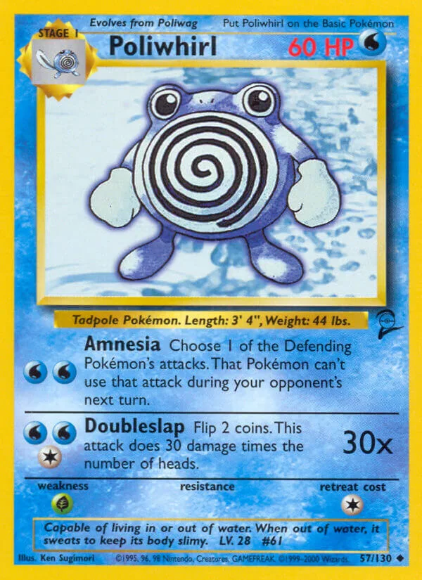Poliwhirl, Base Set 2 57/130