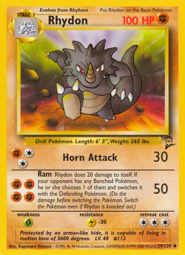 Rhydon, Base Set 2 59/130