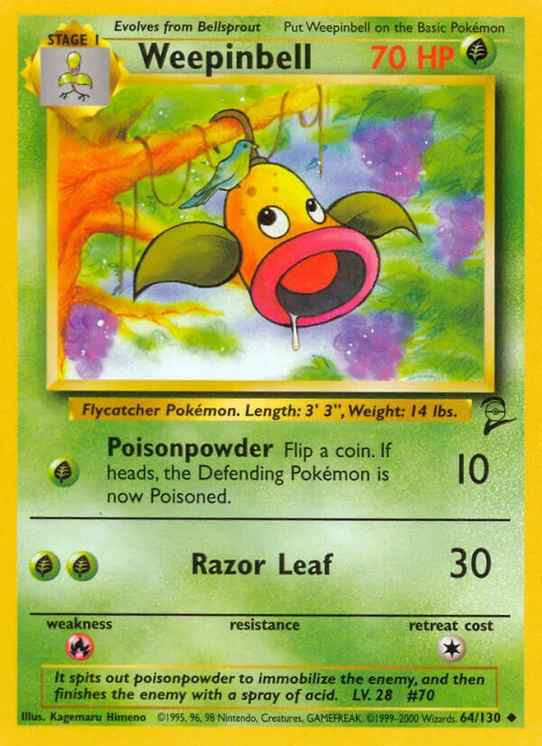 Weepinbell, Base Set 2 64/130