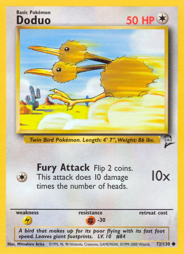 Doduo, Base Set 2 72/130