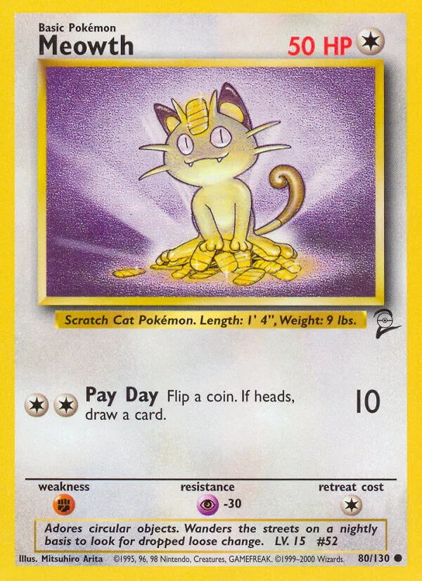 Meowth, Base Set 2 80/130