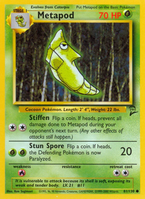Metapod, Base Set 2 81/130