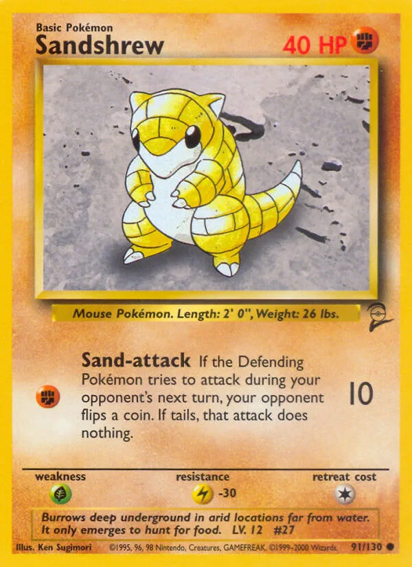 Sandshrew, Base Set 2 91/130
