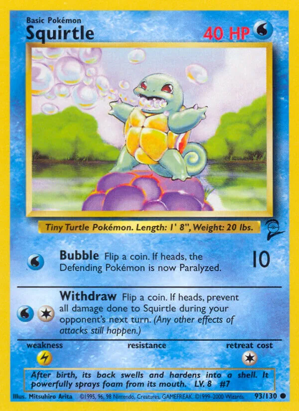 Squirtle, Base Set 2 93/130