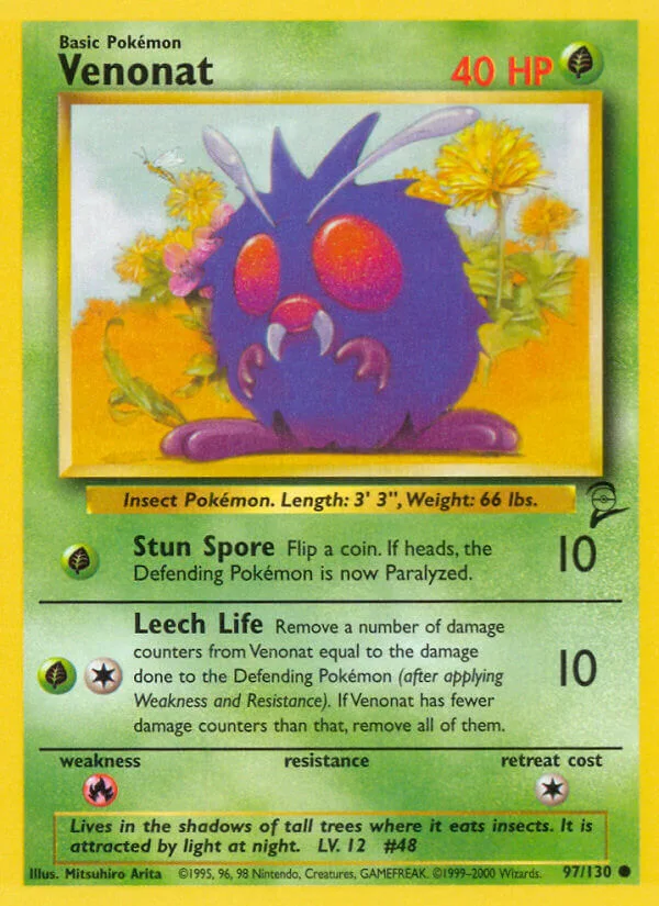 Venonat, Base Set 2 97/130