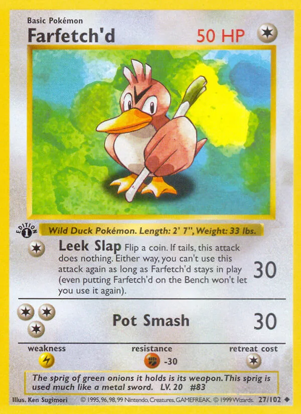 Farfetch’d, Base Set 27/102