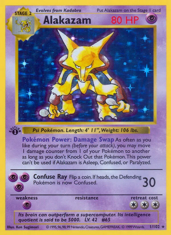 Alakazam, Base Set 1/102