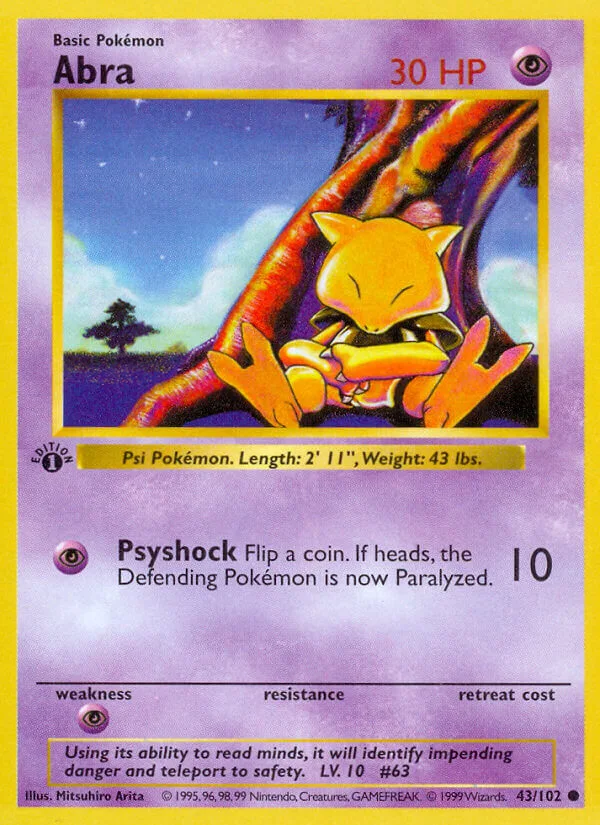 Abra, Base Set 43/102