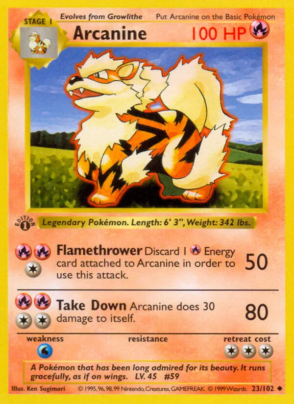 Arcanine, Base Set 23/102