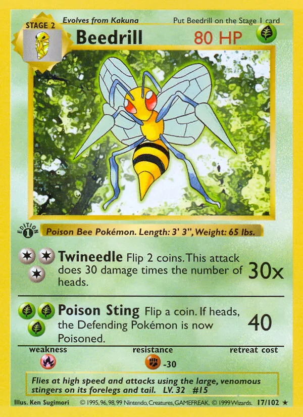 Beedrill, Base Set 17/102