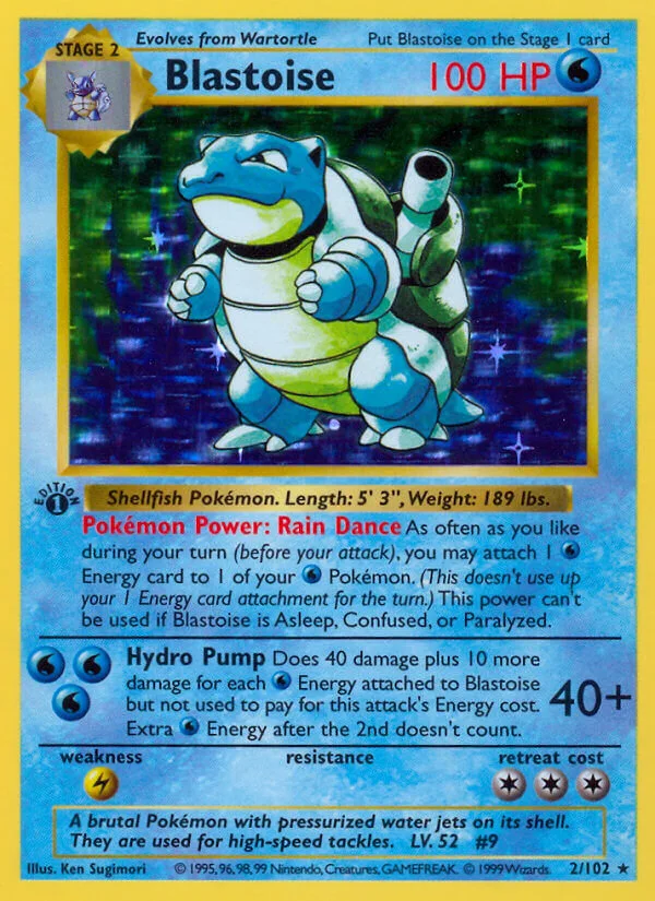 Blastoise, Base Set 2/102