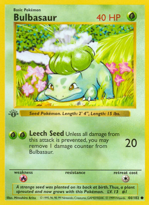 Bulbasaur, Base Set 44/102