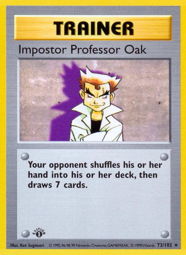 Impostor Professor Oak, Base Set 73/102
