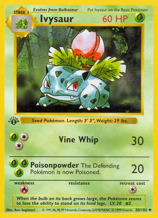 Ivysaur, Base Set 30/102