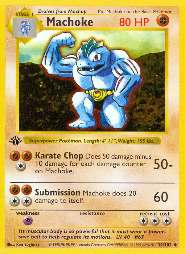 Machoke, Base Set 34/102