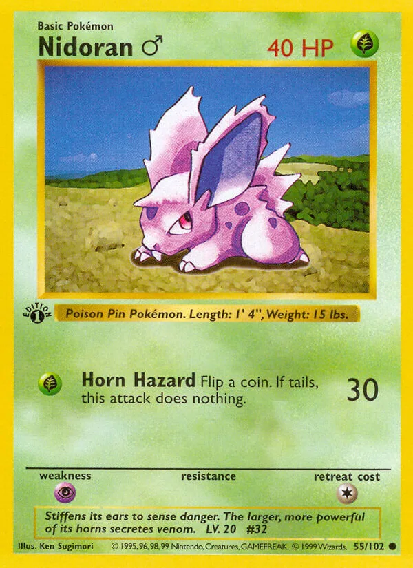 Nidoran Male, Base Set 55/102