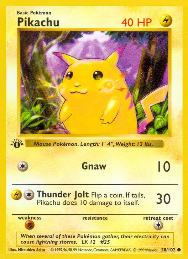 Pikachu, Base Set 58/102