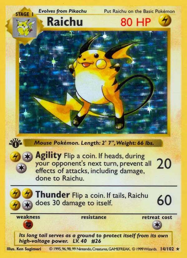 Raichu, Base Set 14/102