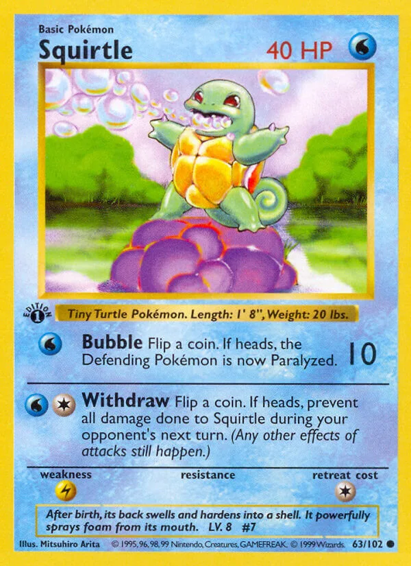 Squirtle, Base Set 63/102