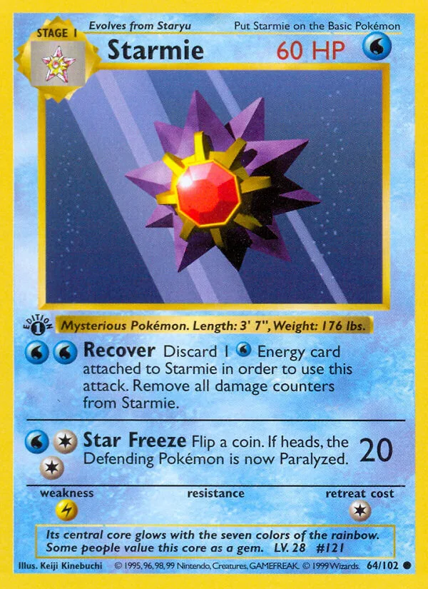 Starmie, Base Set 64/102