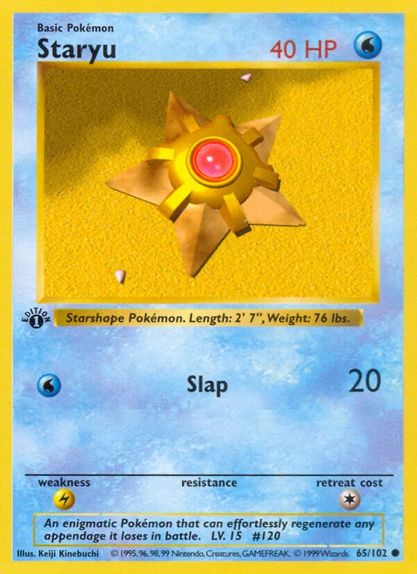 Staryu, Base Set 65/102